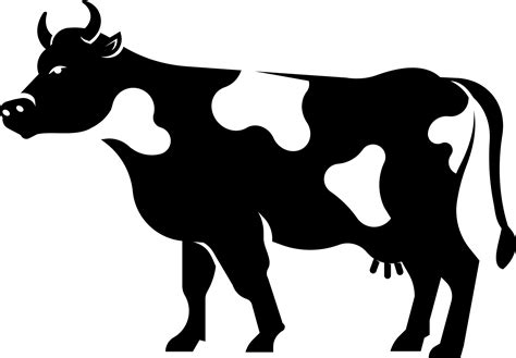 Cow - Dairy Cow Silhouette - Free Transparent PNG Clipart Images - Clip ...