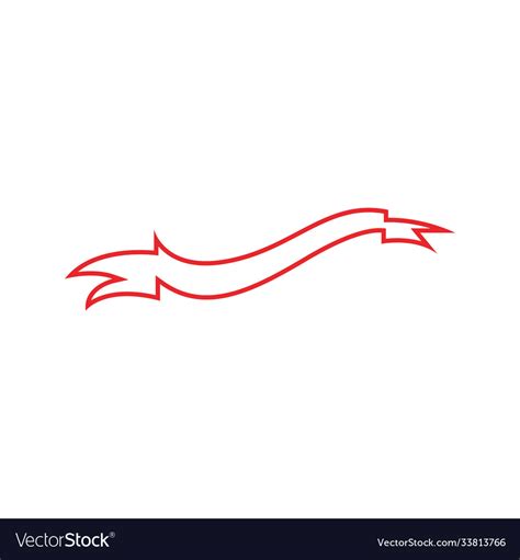 Red ribbon Royalty Free Vector Image - VectorStock