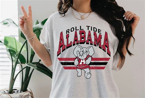 Alabama Vintage T Shirt Gildan T Shirt Alabama Roll Tide Womens T