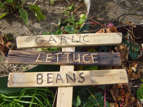 Barb'sBackyard: Wooden Garden Signs.