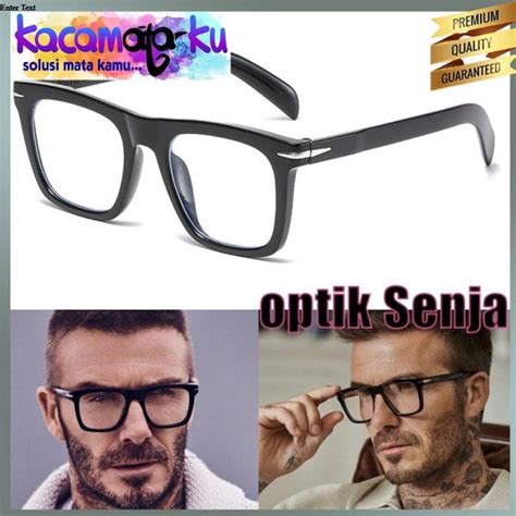 Jual Frame Kacamata Minus Pria Sporty David Beckham Square Photocromic