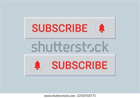 Youtube Subscribe Button Bell Icon Vector Stock Vector Royalty Free