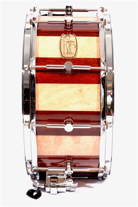 Jarrah And Blackbutt Block Stave Snare Drum Ultra High Gloss 14″ X 6 1