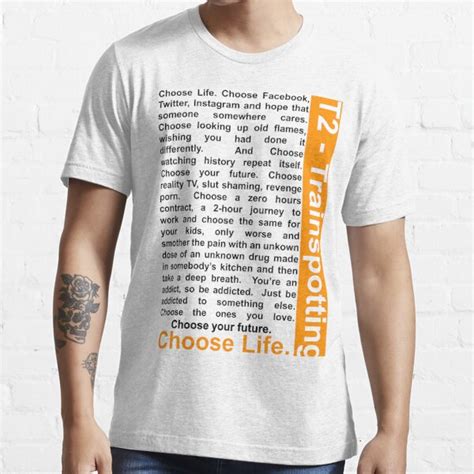 Trainspotting Choose Life T Shirt For Sale By Indigowhisky