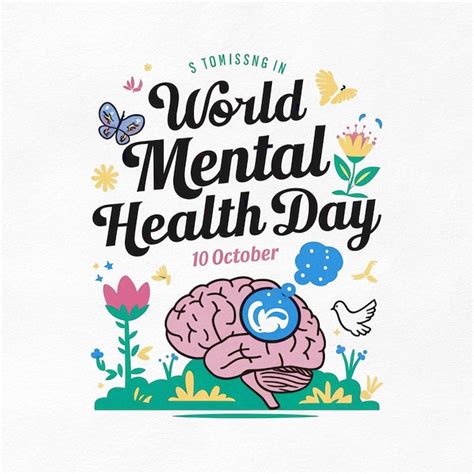 Design For World Mental Health Day Premium Ai Generated Image