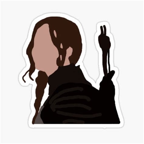 Katniss Everdeen The Hunger Games Sticker By Elissaborchardt Redbubble In 2021 Hunger