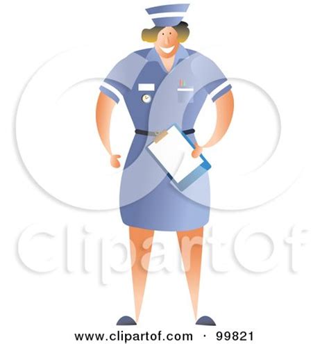 Happy Female Nurse In A Blue Uniform Posters, Art Prints by - Interior ...