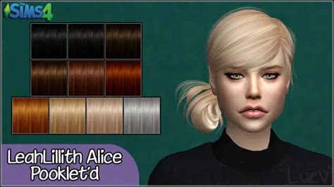 Mertiuza Leahlillith`s Alice Hair Retextured Sims 4 Hairs