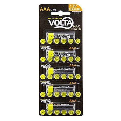 Volta Baterii Alkaline Aaa 15v Lr03 4 Bucset