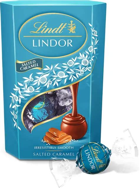 Lindt Lindor Salted Caramel Milk Chocolate Truffles Box Approx 16