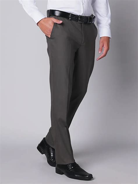 Oxemberg Men Slim Fit Solid Formal Trouser