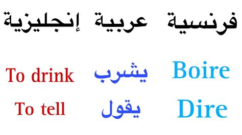 تعلم أفعال مهمة في اللغة الفرنسية والانجليزية ووضعم في جمل 👍🏼 أسهل