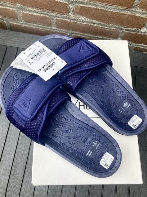 Adidas Navy Hu Boost Slides Us 9 Chancletas Pharell Williams Ds Grailed