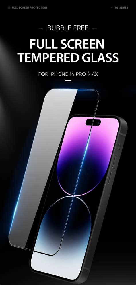 Tempered Glass Screen Protector For IPhone 14 Pro Max Phone Cases