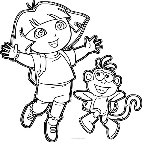 Dora The Explorer Coloring Pages Coloring Pages