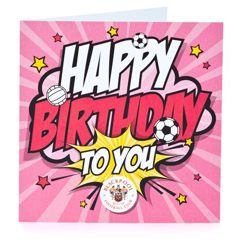 Happy Birthday Comic Card Pink