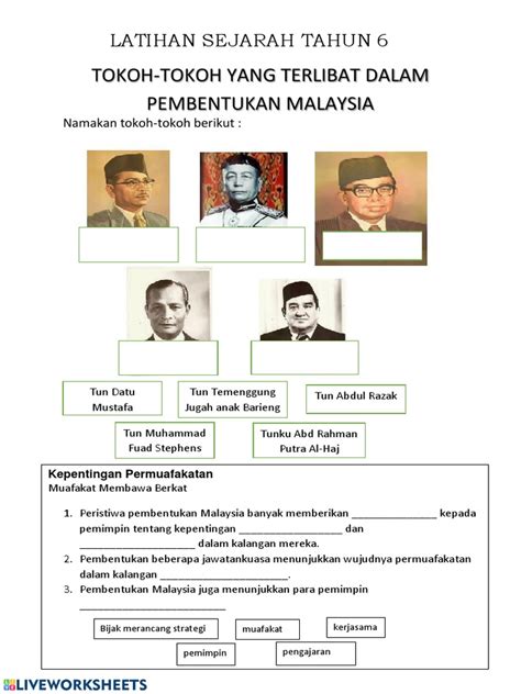 Sejarah Tahun 6 Tokoh Yang Terlibat Dalam Pembentukan Malaysia Pdf