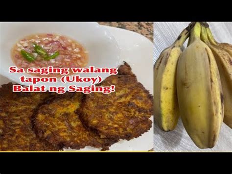 Balat Ng Saging Na Saba Pwedeng Gawing Ukoy Boss Channel YouTube