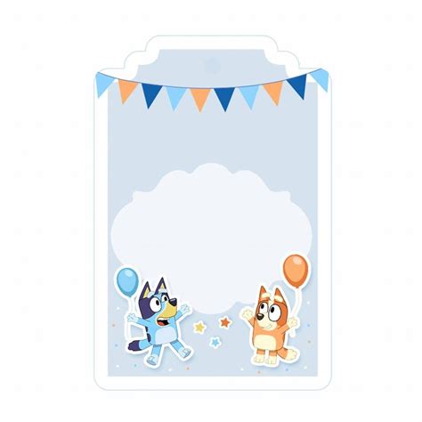 Blank Bluey Birthday Template Printable Calendars At A Glance