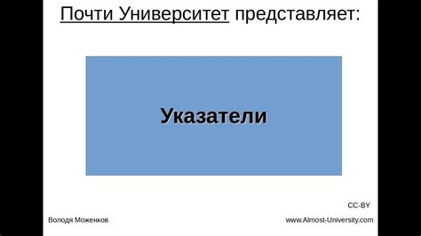 Указатели - YouTube