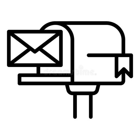 Estilo De Esquema De Icono Del Buz N De Correo Ilustraci N Del Vector