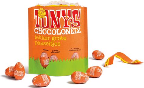 Tony S Chocolonely Paaseitjes Chocolade Melkchocolade Karamel Zeezout