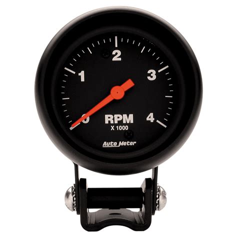 Auto Meter Z Series Black Rpm Mini Tach Low Rev