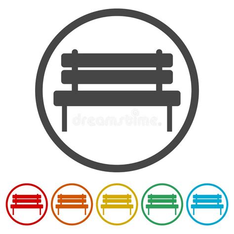 Vector Simple Icon Bench Icon Stock Vector Illustration Of Iron