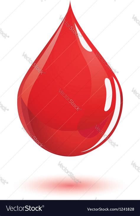 Blood drop Royalty Free Vector Image - VectorStock