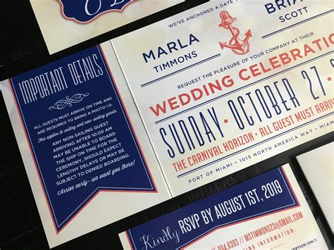 Nautical Custom Fold Wedding Invitation Suite Wedding Etsy