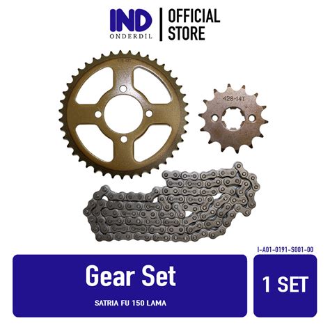 Jual IND Onderdil Gear Set Satria FU 150 Lama Barong Paket Drive Chain