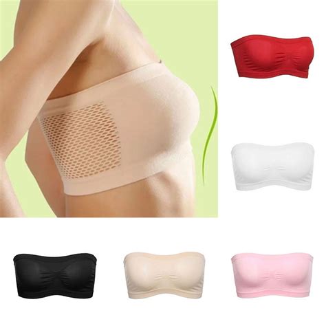 「2pieces Pack！」meooliisy Plus Size Strapless Bra Women Seamless Push Up