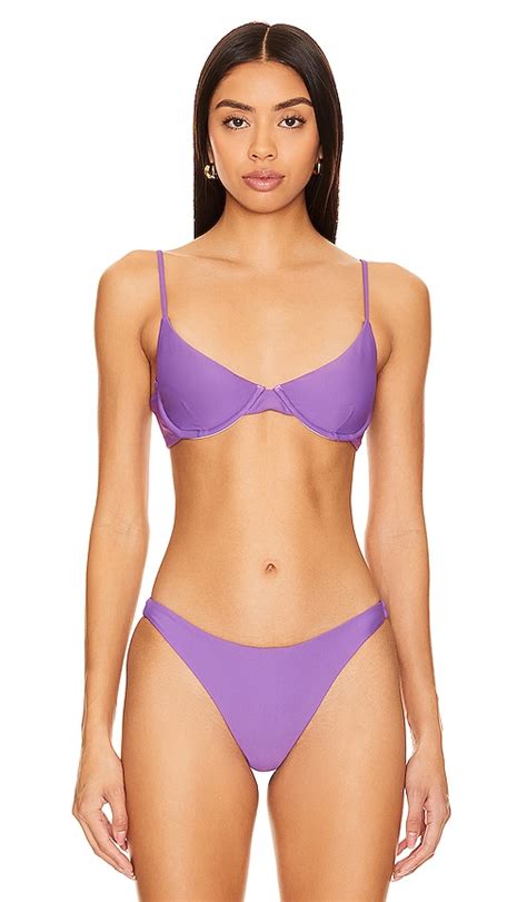 MIKOH Bosa Bikini Top In Aura REVOLVE