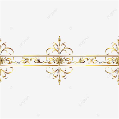 Gold Pattern Dividing Line Dividing Line Pattern Gold Pattern PNG