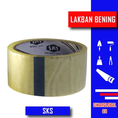 Jual LAKBAN BENING SOLATIP BENING ISOLASI BENING SKS 45 YARD 2 INCH