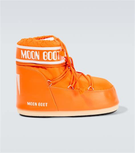 오렌지 Icon Low 스노우 부츠 Moon Boot Mytheresa