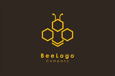 Bee Logo Template Illustrator Templates Creative Market