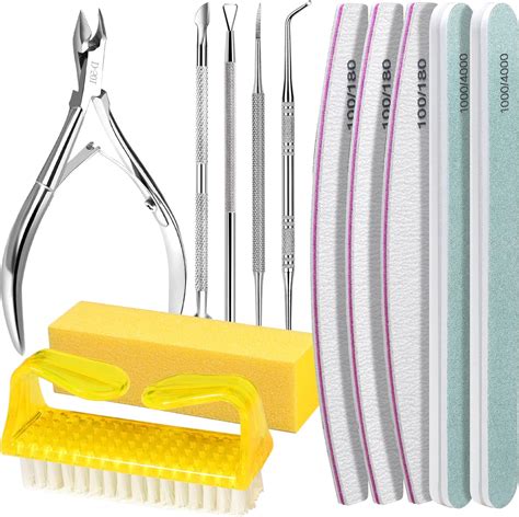 Fandamei Pcs Nail Files Set With Cuticle Nipper Nail File And Buffer