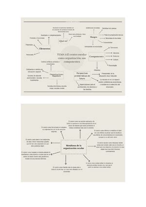Mapa Conceptual Tema Y Organizaci N Y Gesti N Del Centro Escolar