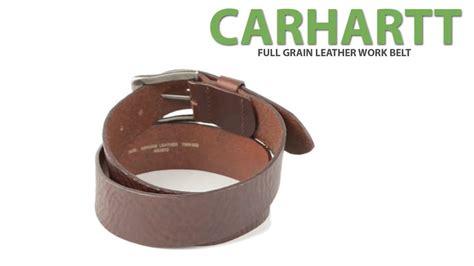 Carhartt Full Grain Leather Work Belt For Men Youtube