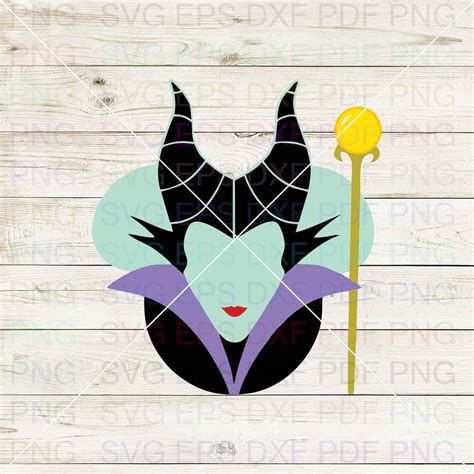 Maleficentsilhouette026 Svg Dxf Eps Pdf Png Cricut Cutting File Vector Clipart Instant