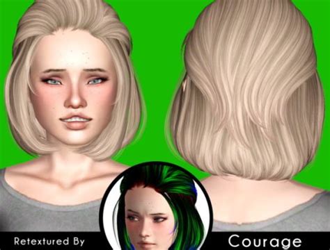 Newsea`s J189 Crescent Hairstyle Retextured The Sims 3 Catalog