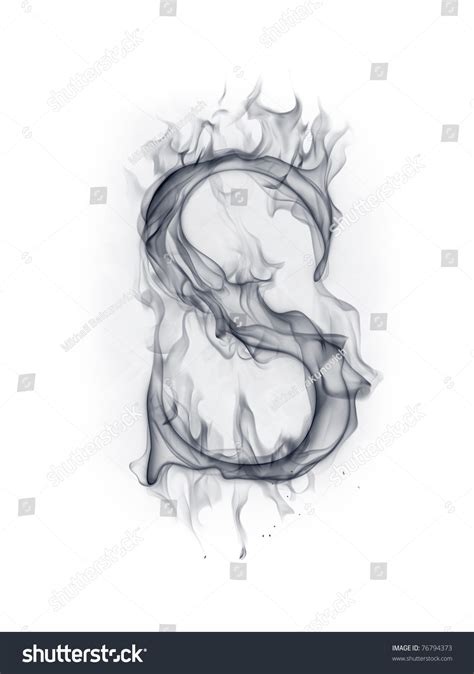 Smoke Font Letter S Stock Illustration 76794373 Shutterstock