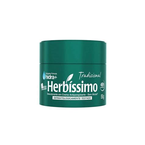 Desodorante Herb Ssimo Tradicional Creme Unissex G O Melhor Pre O