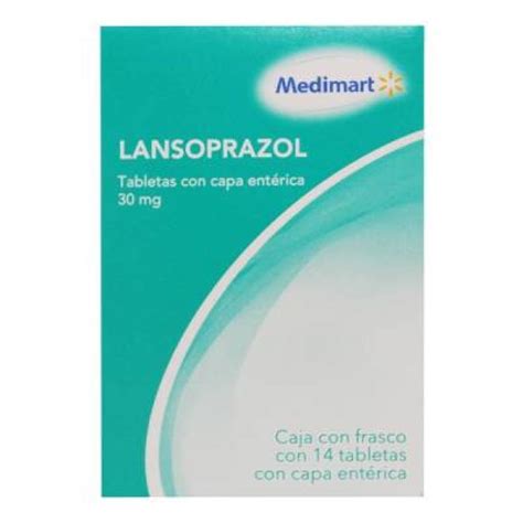 Lansoprazol Medi Mart 30 mg 14 tabletas con capa entérica Walmart