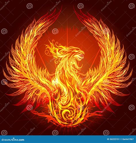 The Phoenix Stock Vector Illustration Of Phoenix Bird 36222151