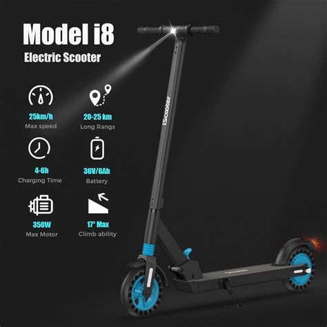 Iscooter I Foldable Electric Scooter Inch Honeycomb Tire V Ah