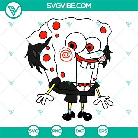 Jigsaw Horror Spongebob SVG Download, Spongebob Halloween SVG Files PNG ...