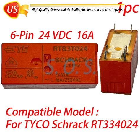 Pc For Tyco Schrack Rt Vdc Power Relay Pins A Vac Ebay