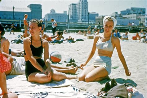 20 винтажных фотографий показывающих как выглядели пляжи в 1940 х